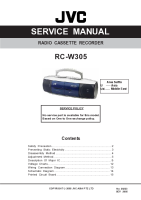 JVC RCW-305-Service-Manual